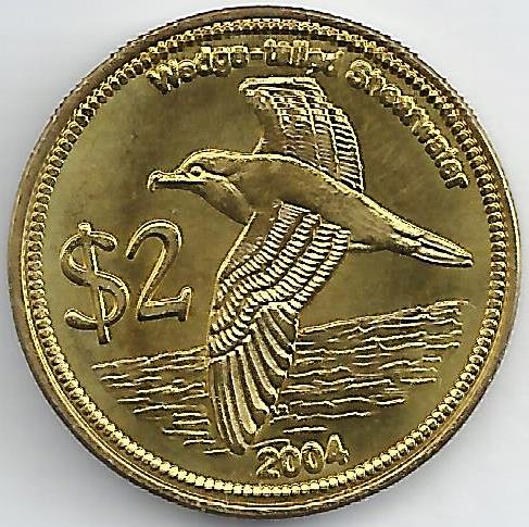 Keeling Cocos - 2 Dolares 2004 (Km# X16)