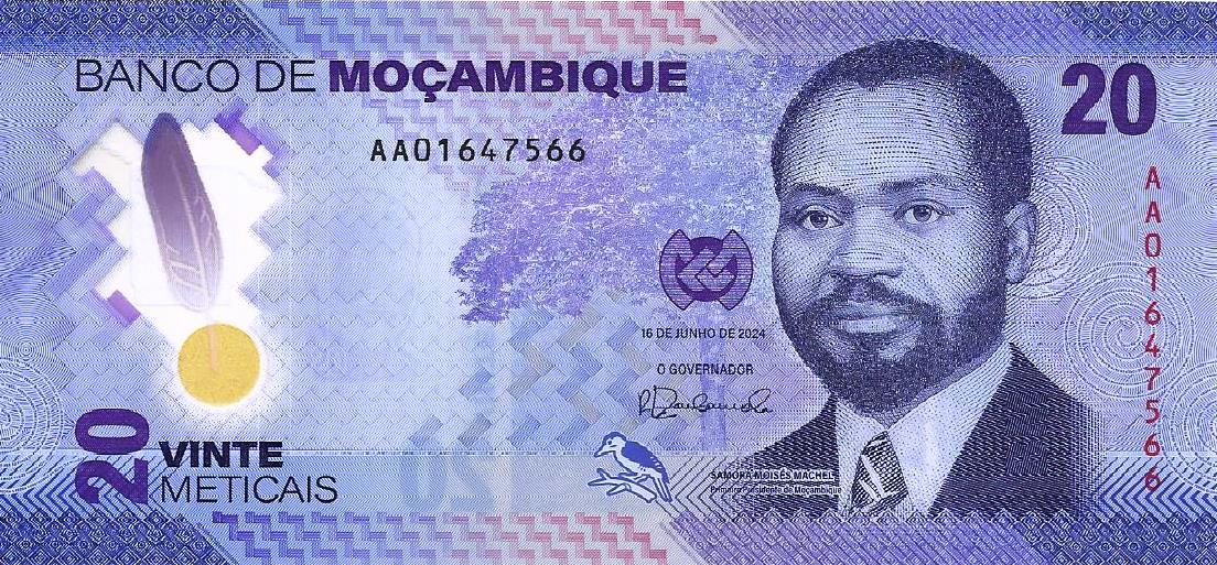 Moçambique - 20 Meticais 2024 (# 155a)