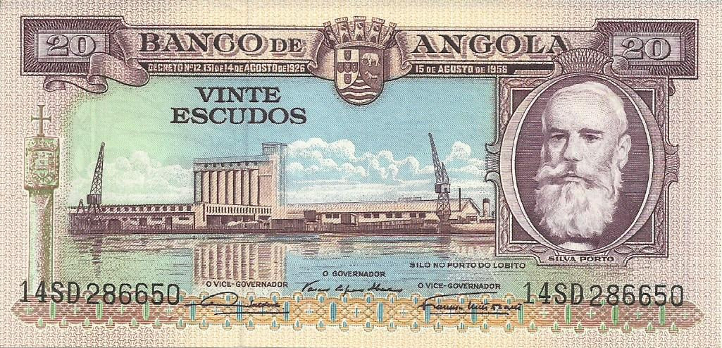 Angola - 20$00 1956 (# 87)