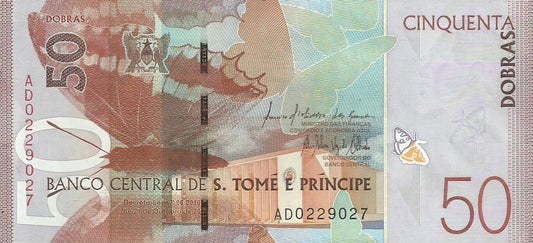 S.T. Principe - 50 Dobras 2018 (# 73a)