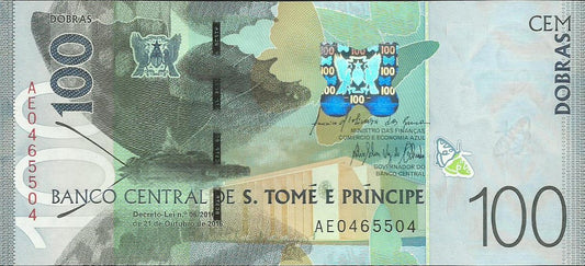 S.T. Príncipe - 100 Dobras 2018 (# 74a)