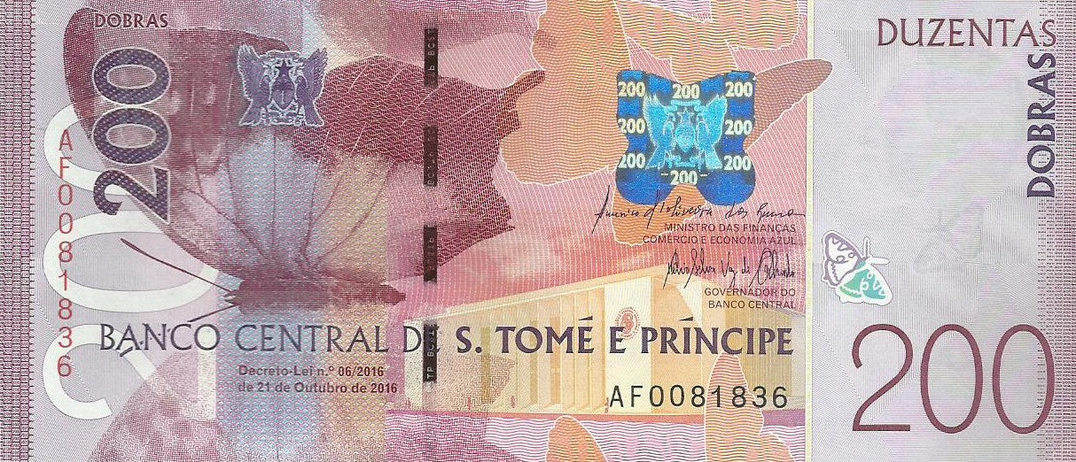 S.T.Príncipe - 200 Dobras 2018 (# 75a)