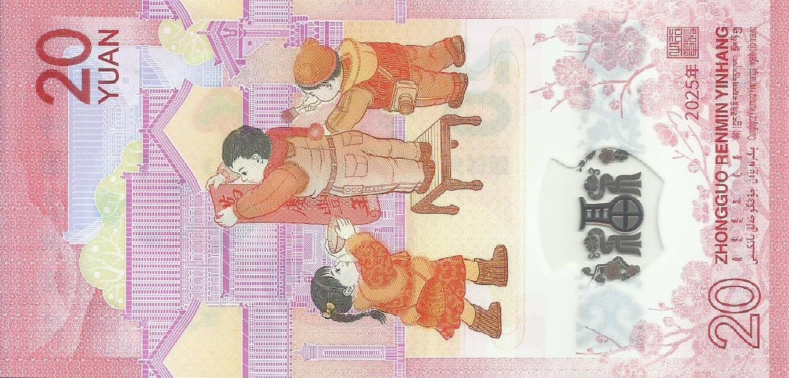 China - 20 Yuan 2025 (# 921)