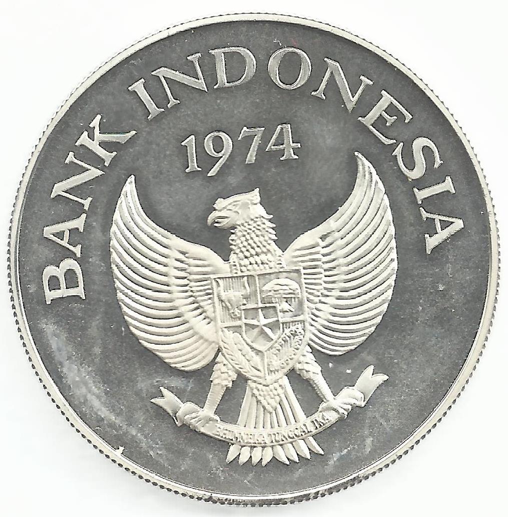 Indonesia - 5000 Rupias 1974 (Km# 40) Orangotango