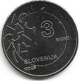 Eslovenia - 3 Euro 2025 (Km# ..) Capital Europeia Cultura