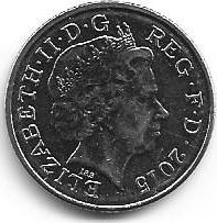 Inglaterra - 10 Pence 2015 (Km# 1110d)