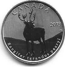 Canada - 50 Centimos 2019 (Km# 2745) Peary Caribou