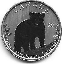 Canada - 50 Centimos 2019 (Km# 2748) Kermode Bear