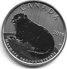Canada - 50 Centimos 2019 (Km# 2747  Vancouver Island Marmot