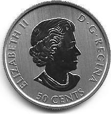 Canada - 50 Centimos 2019 (Km# 2748) Kermode Bear