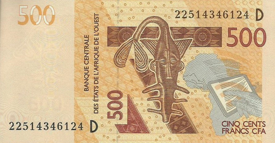 Mali - 500 Francos 2022 (# 419d)