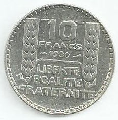 França - 10 Francos 1930 (Km# 878)