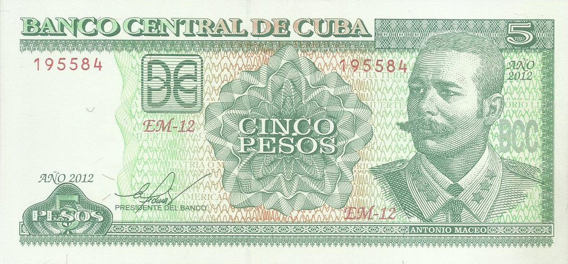 Cuba - 5 Pesos 2012 (# 116m)