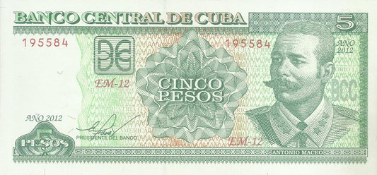 Cuba - 5 Pesos 2012 (# 116m)