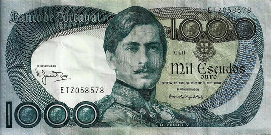 Portugal - 1000$00 1980 (# 175b)