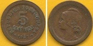 Portugal - 5 Centavos 1927 (Km# 572)
