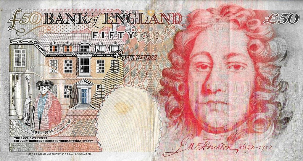 Inglaterra - 50 Libras 1993 (# 388b)