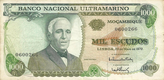 Moçambique - 1000$00 1972  (# 115)