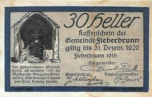 Austria - 30 Heller 1920 (# Nl)