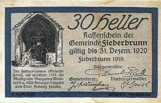 Austria - 30 Heller 1920 (# Nl)
