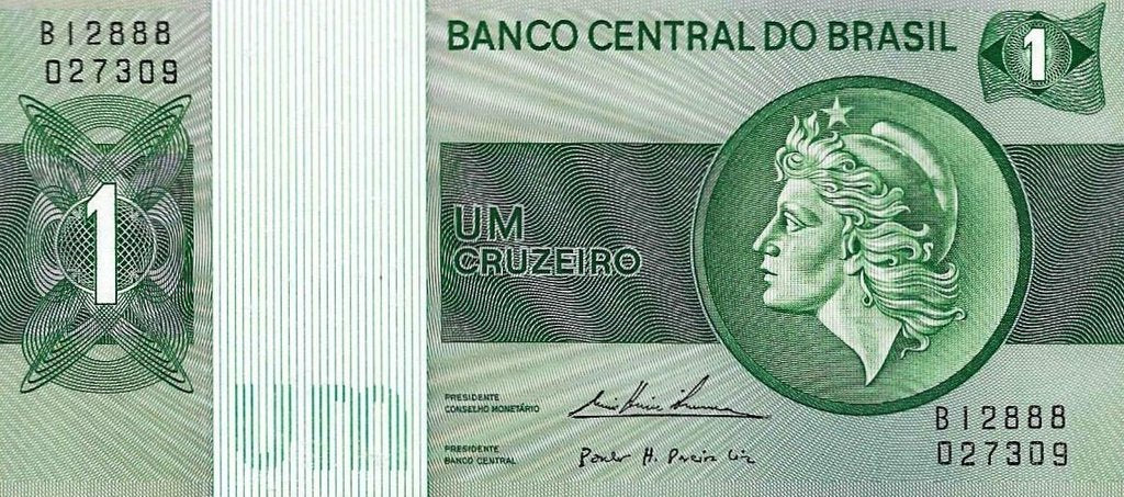 Brasil - 1 Cruzeiro 1975 (# 191Ac)