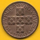 Portugal - XX Centavos 1960 (Km# 584)