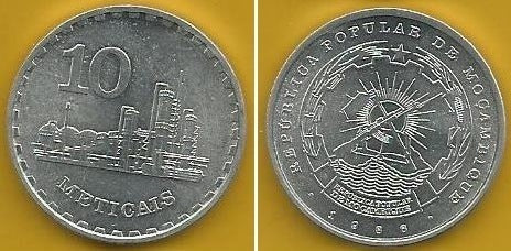 Moçambique - 10 Meticais 1986 (Km# 102a)