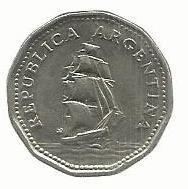 Argentina - 5 Pesos 1962 (Km# 59)