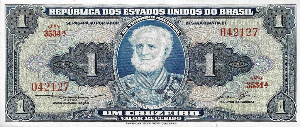 Brasil - 1 Cruzeiro 1958 (# 150d)