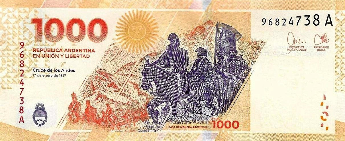 Argentina - 1000 Pesos 2023 (# 367a)