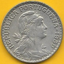 Portugal - 1$00 1959 (Km# 578)