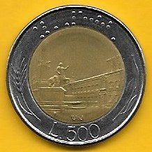 Itália - 500 Liras 1983 (Km# 111)