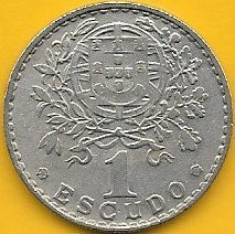 Portugal - 1$00 1959 (Km# 578)