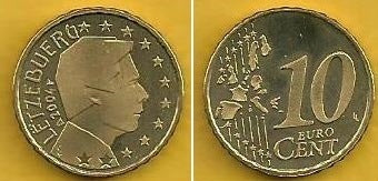 Luxemburgo - 10 Centimos 2004 (Km# 78)