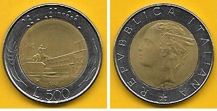 Itália - 500 Liras 1983 (Km# 111)