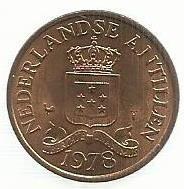 Antilhas Holandesas - 2 1/2 Centimos 1979 (Km# 9a)