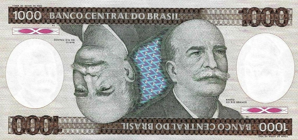 Brasil - 1000 Cruzados 1984 (# 201b) Substituição