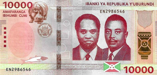 Burundi - 10000 Francos 2022 (# 59d)