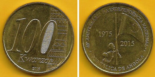 Angola - 100 Kwanzas 2015 (Km# 113) Independencia