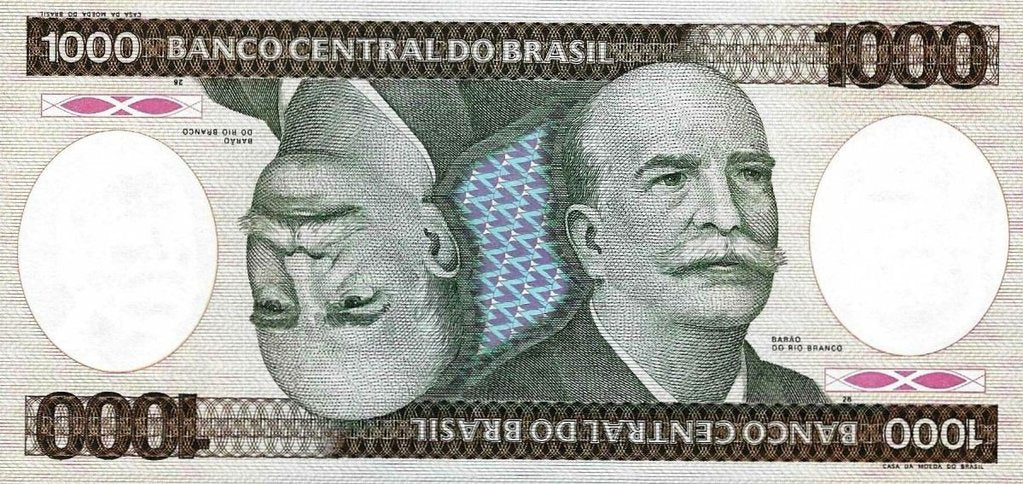 Brasil - 1000 Cruzados 1986 (# 201d)