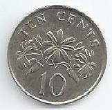 Singapura - 10 Cents 1985 (Km# 51)