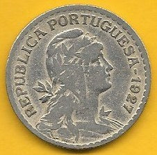 Portugal - 1$00 1927 (Km# 578)