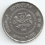 Singapura - 10 Cents 1985 (Km# 51)