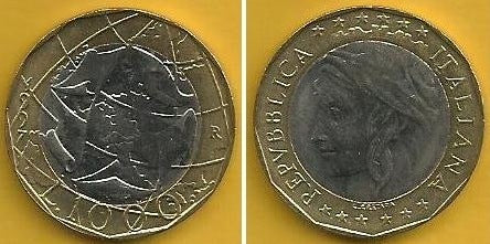 Itália - 1000 Liras 1997 (Km# 190)