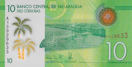 Nicaragua - 10 Cordobas 2014 (# 209)