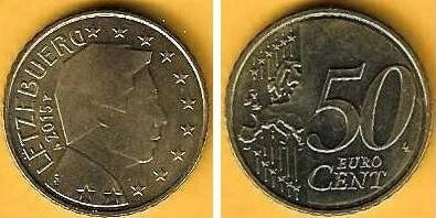 Luxemburgo  - 50 Centimos 2015 (Km# 91)