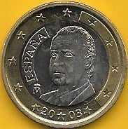 Espanha - 1 Euro 2003 (Km# 1046)