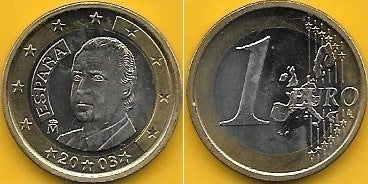 Espanha - 1 Euro 2003 (Km# 1046)
