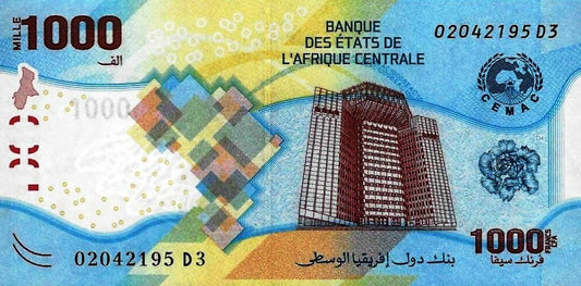 Banco Central E. Africanos - 1000 Francos 2020 (# 701)
