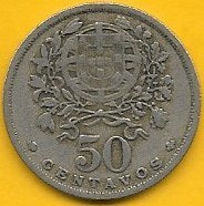 Portugal - 50 Centavos 1946 (Km# 577)